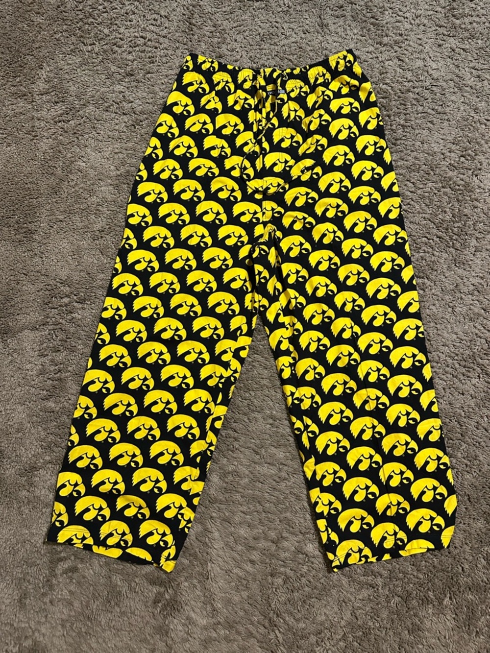 Vintage Iowa Hawkeyes “fan” pants 90s size Xl